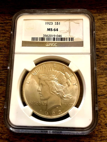 1923-P NGC MS64 Silver $1 Peace Dollar *STUNNING COIN, MUCH HIGHER GRADE*
