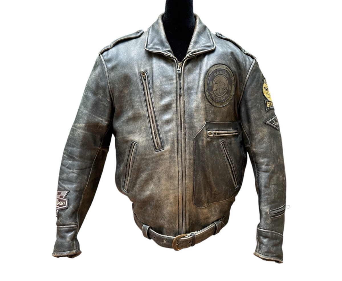 Original 1993 Harley Davidson Men's XL Distressed Leather
