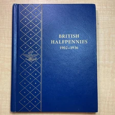 British Halfpennies 1902-1936 Whitman Album Lot #29771