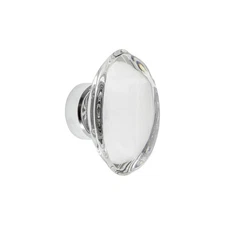 Grandeur PROV-CRYS-KNOB Provence 1-3/4" Elegant Solid Crystal - Chrome