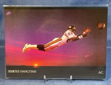 1988 Nike Poster Card 5 x 7  Serious Hangtime #887 Anthony Carter Type 4 Rare