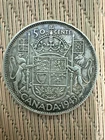 1943 CANADA HALF DOLLAR 50 CENTS KING GEORGE VI ~ 80% SILVER