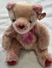Valentine's Day Bear TY Beanie Baby ROMANCE the    2002 with Tag 12 inch