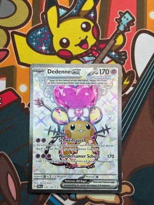 Dedenne ex 239/193 Entwicklungen in Paldea deutsch Pokemon Karten NM