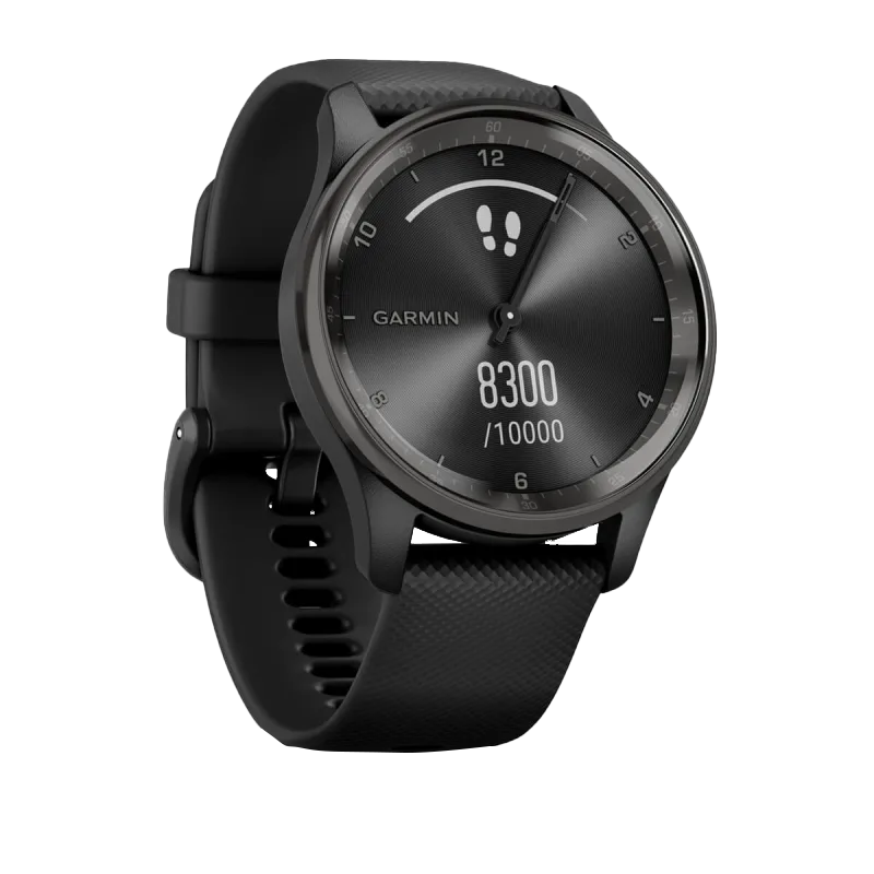 Garmin Vívomove Trend Black Silicone Band Hybrid Smartwatch 40mm