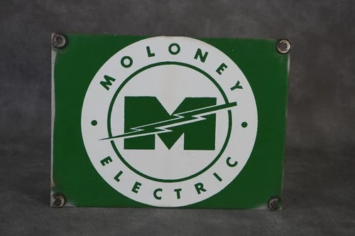 Vintage Advertising Porcelain Moloney Electric Sign  8" X 6" #SS5