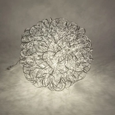 XXL LED Deko Kugellampe, Leuchte DRAHT D. 60cm silber Metall Formano - Bild 1 von 3