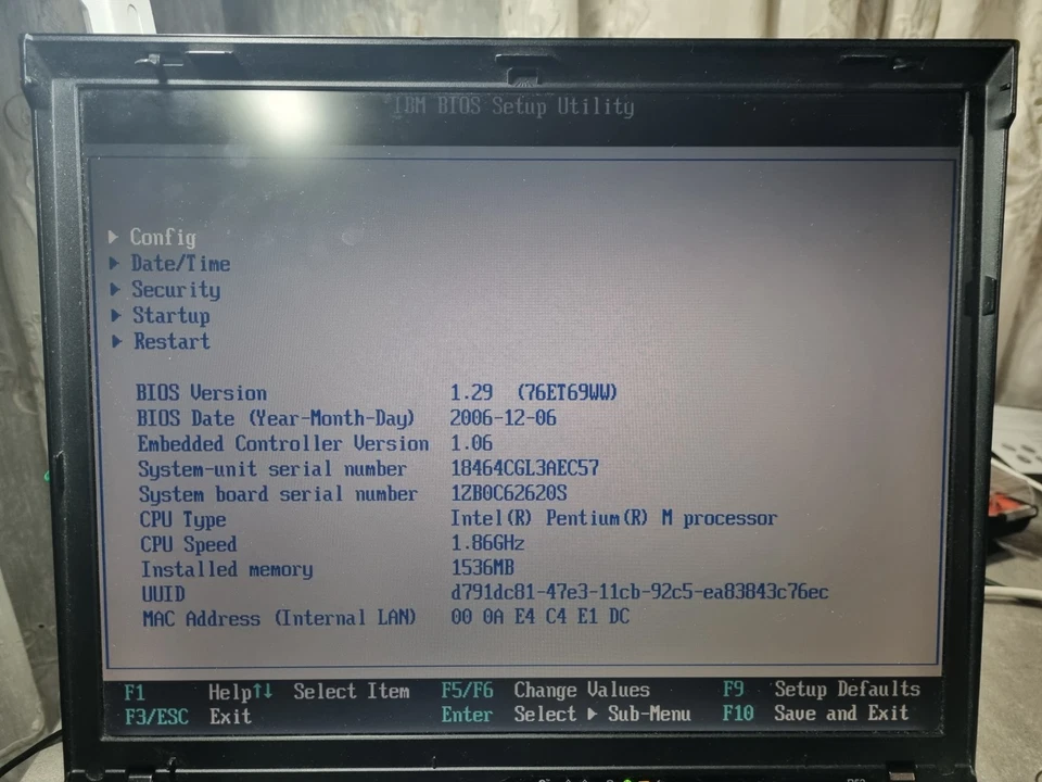 IBM ThinkPad R52 - 40 GB HDD, Intel Pentium-M, 1536 MB RAM - Immagine 4 di 4