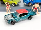 Vintage Hot Wheels Redline 1968 Aqua Custom Barracuda HK - Kid Paint & No Hood!
