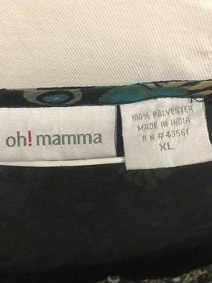 OH ! MAMA Maternity TunicTop Floral Print 3/4 Size XL | eBay