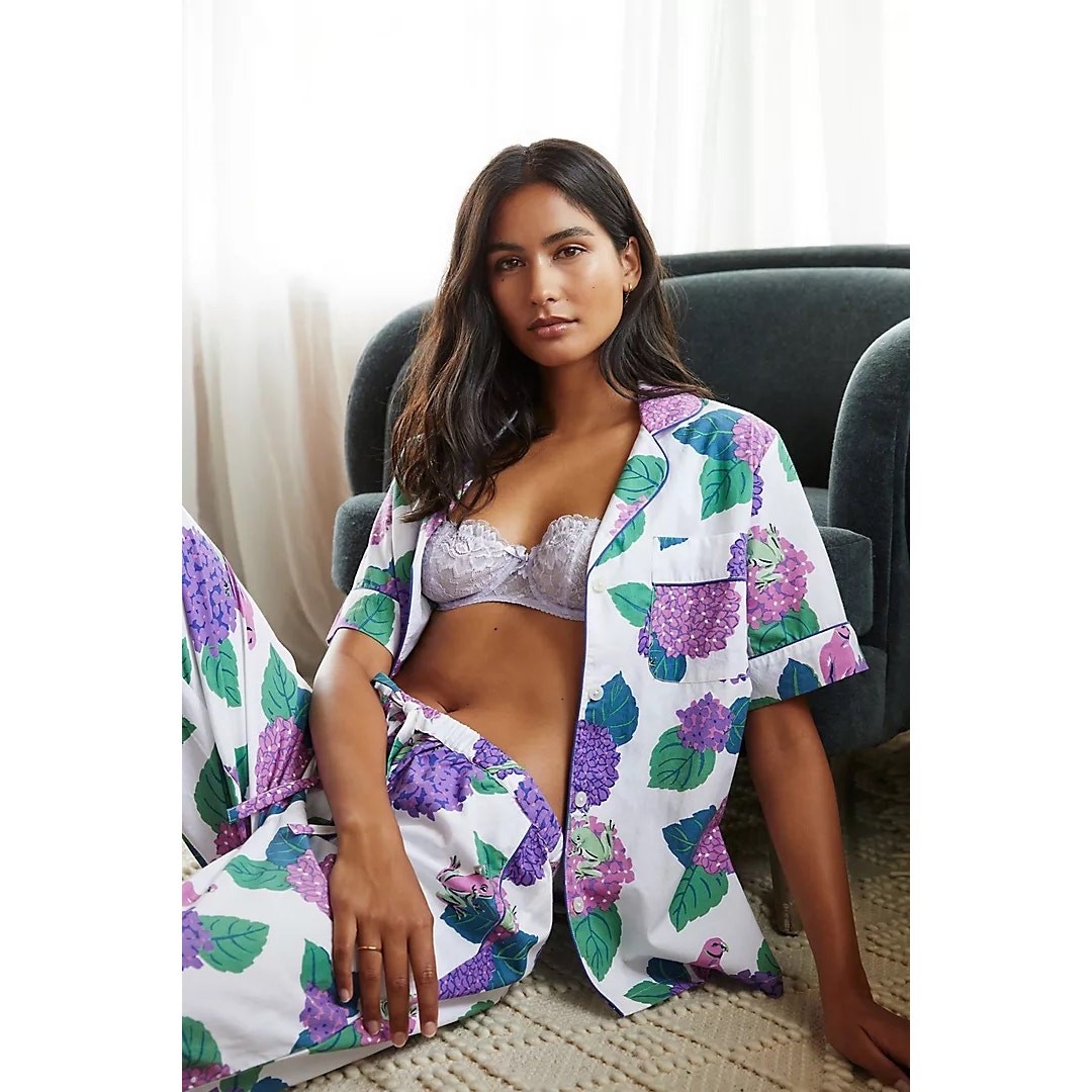 Printfresh Hydrangea Hideaway 2pc Organic Cotton … - image 4