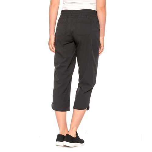 Große neu mit Etikett Damen schwarze Marika Hana gewebte Caprihose Caprihose - Bild 2 von 7