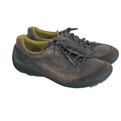 ECCO Biom Natural Motion Athletic Shoes Mens 39 Brown Yak Leather Golf Low Top