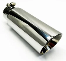 Exhaust Tip 2.50" Inlet 4.00" OD 3.00" ID X 12.00" Long WDW40012-250-BOSS-S Slan