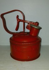 Vintage Red 1 Quart Gas Safety Can Underwriters Laboratories Inspected