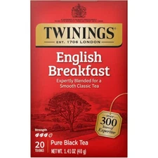 Twinings English Breakfast Pure Black Tea - 20 tea bags