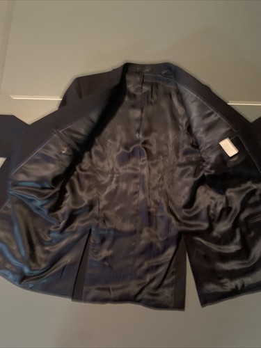 hart schaffner marx Suit Jacket Blazer 20R Navy Blue Kids Youth Boys Used Sports - Picture 5 of 8