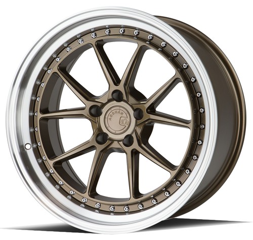 19x9.5 Aodhan DS08 5x120 +35 Flow Forged Bronze Rims (Set of 4) - Picture 3 of 3