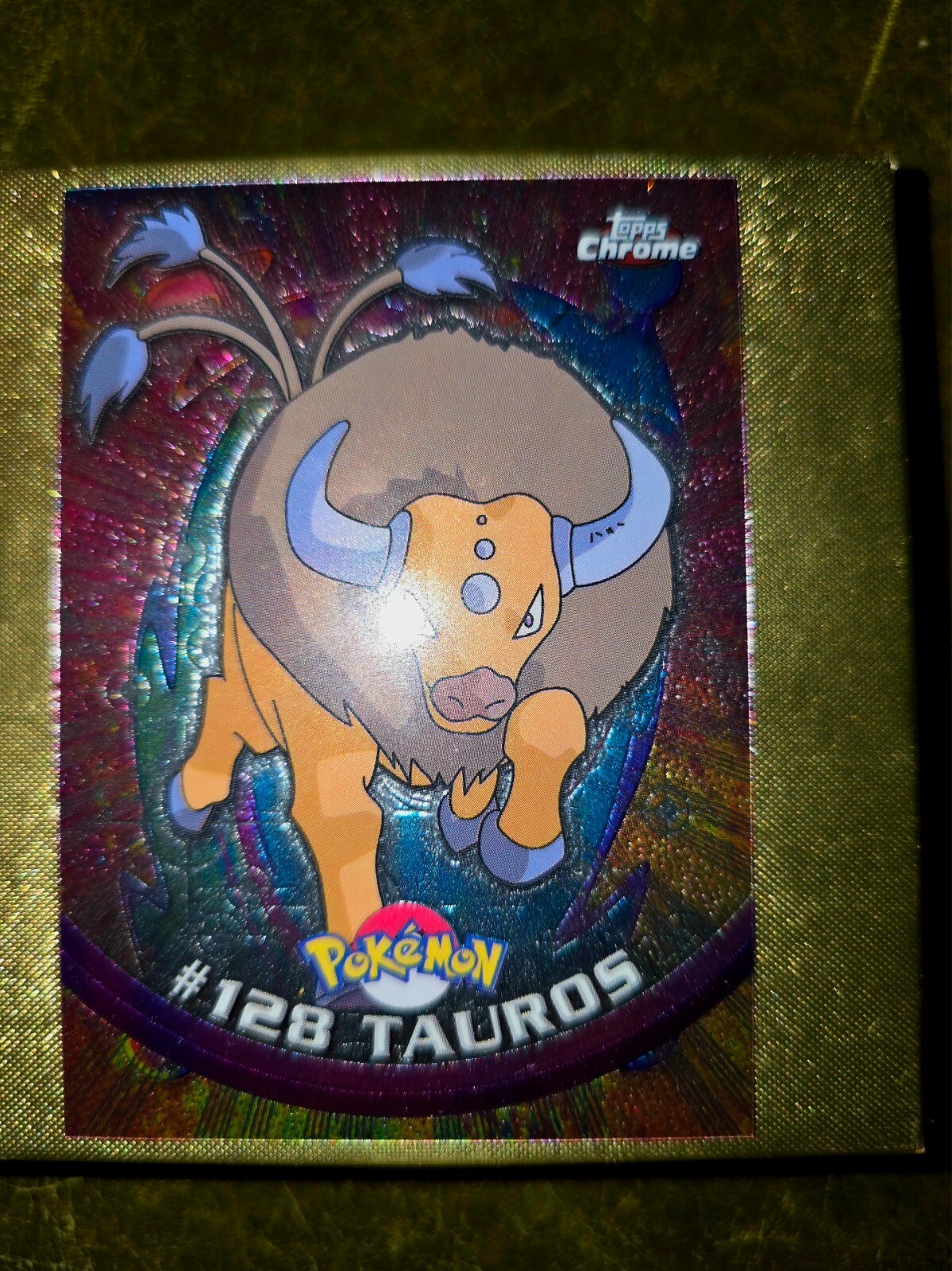 Tauros #128 Topps Pokemon Card  holo