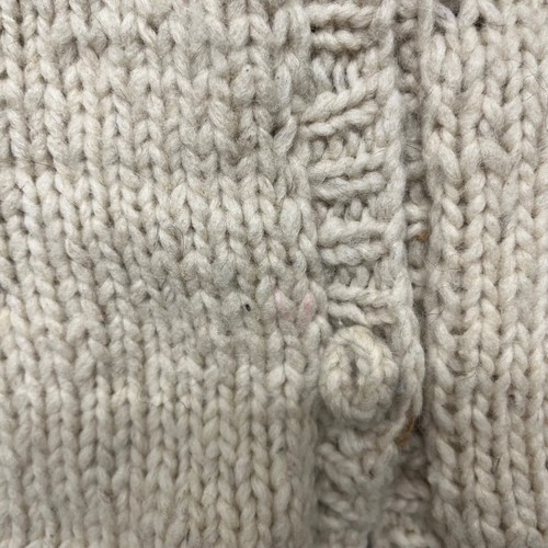 Tejidos Sweater Womens M Cream Fair Isle 100% Wool Cardigan Ecuador Apres Ski - Picture 10 of 14