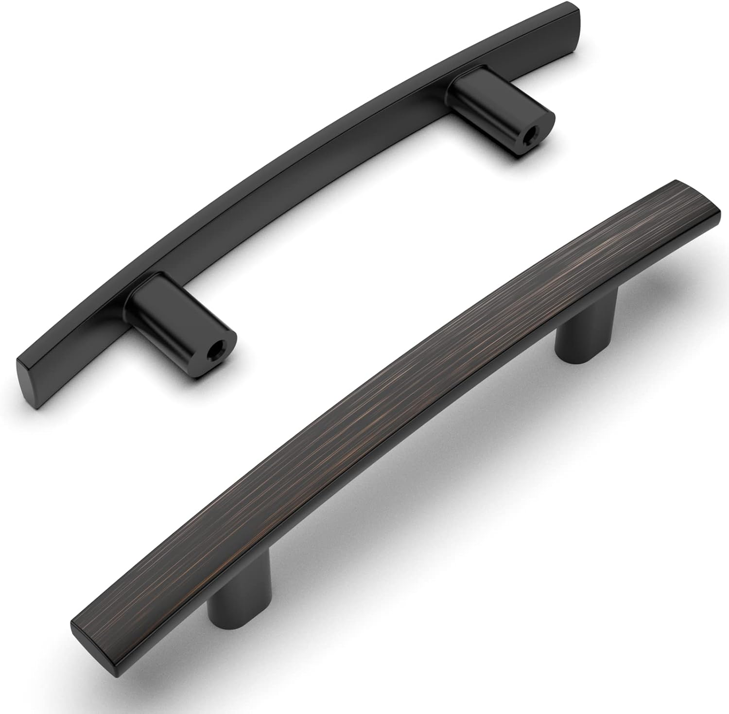 10 Pack Kitchen Cabinet Handles 3 Inch(76Mm) Hole Centers, Oil Rubbed Bronze Han