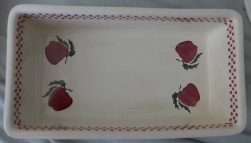 Nicholas Mosse Irish Pottery Apple 8-1/2” Rectangle Baking Ovenware NEW!