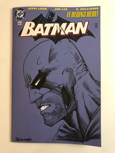 Sketch cover original art, Batman by Dan Neidlinger
