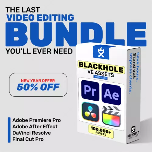 Video Editing Assets Bundle | Blackhole VE Assets | Premiere Pro, After Effects