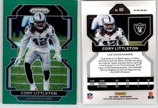 Cory Littleton 2021 Prizm Green #183 Raiders