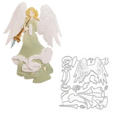 Angel Metal Die Cuts,Musical Angel Cutting Dies Cut Stencils for DIY Scrapboo...