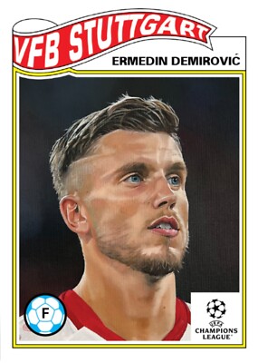 TOPPS UCC LIVING UEFA CHAMPION LEAGUE CARD VFB STUTTGART ERMEDIN DEMIROVIC #716