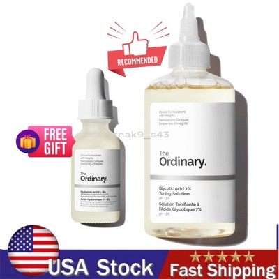 The Ordinary Glycolic Acid 7% Toning Solution, Hyaluronic 2% + B5 Face Treatment