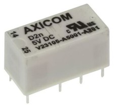 Image of 1 x 1 x TE Connectivity DPDT Non-Latching Relay PCB Mount, 5V dc Coil, 3 A