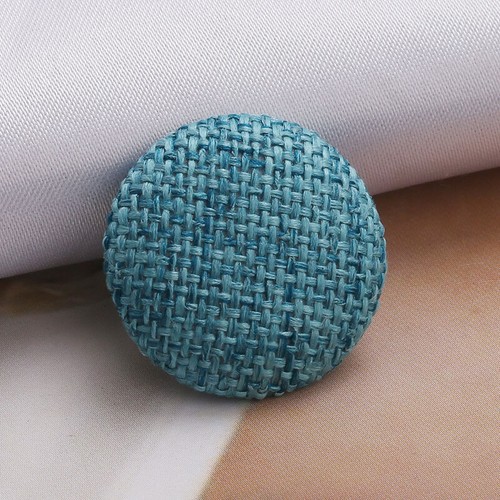 10Pcs Fabric Covered Round Metal Buttons Clothes Coat Sewing DIY Shank Buttons - Picture 31 of 31
