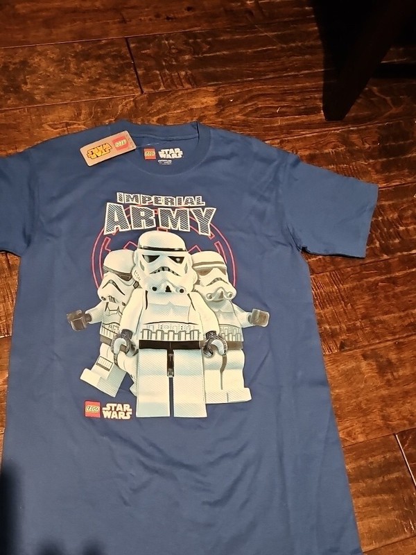 Disney LEGO Star Wars   T-Shirt Blue Size Youth XL  Imperial Army See Pics