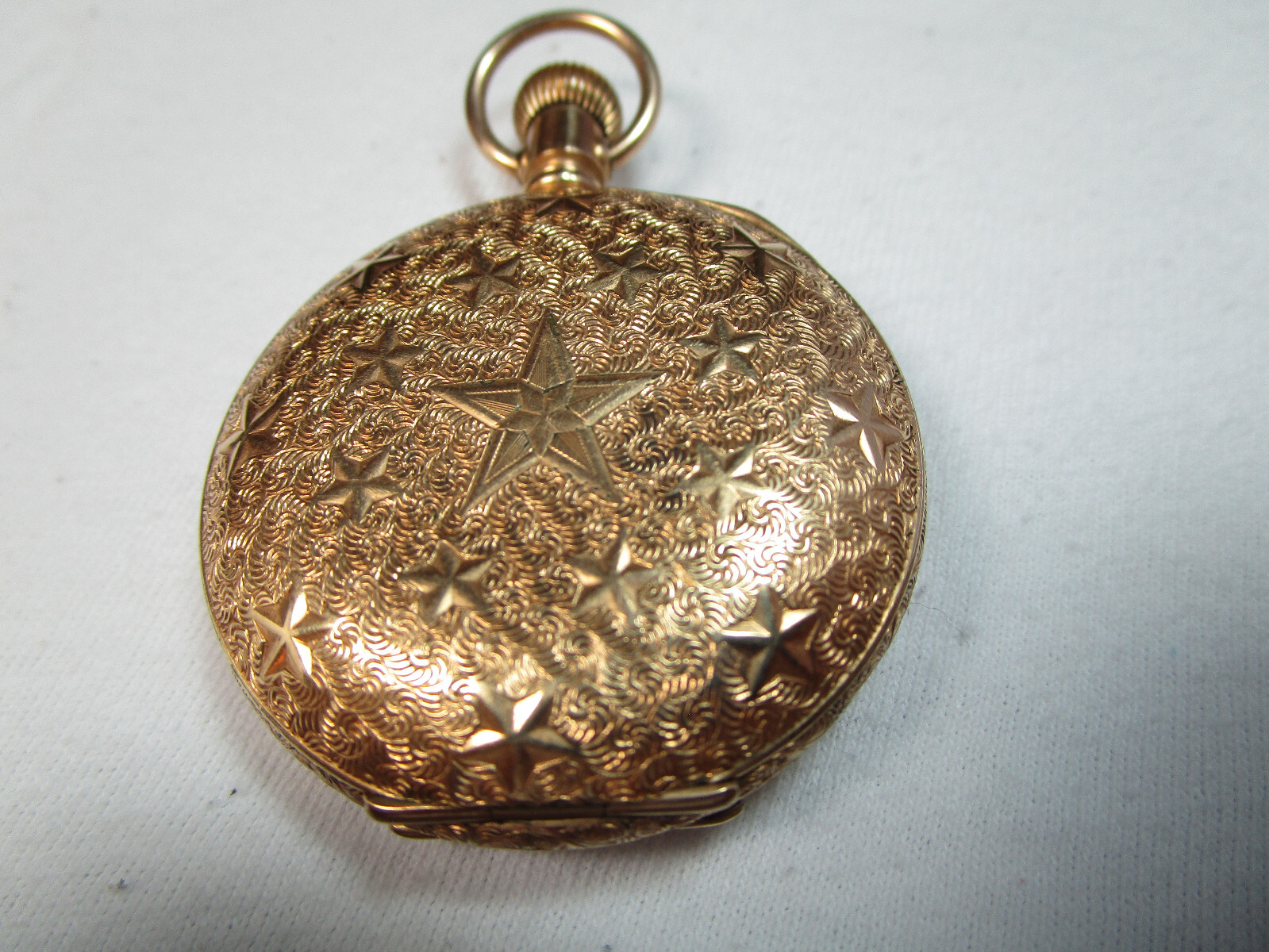 Elgin Solid Gold Pocket Watch* Over Composition 1… - image 16