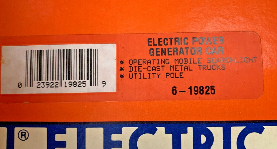 LIONEL 6-19825 ELECTRIC POWER GENERATOR CAR - Image 4 of 4