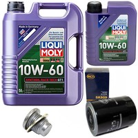MotoröL Set 10W-60 Liqui Moly 6 Liter + ÖLfilter + Schraube FüR Renault Master