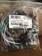 New Stellar Labs 6 Foot RCA Component Video Audio Cable Gold Plated 24-9442 