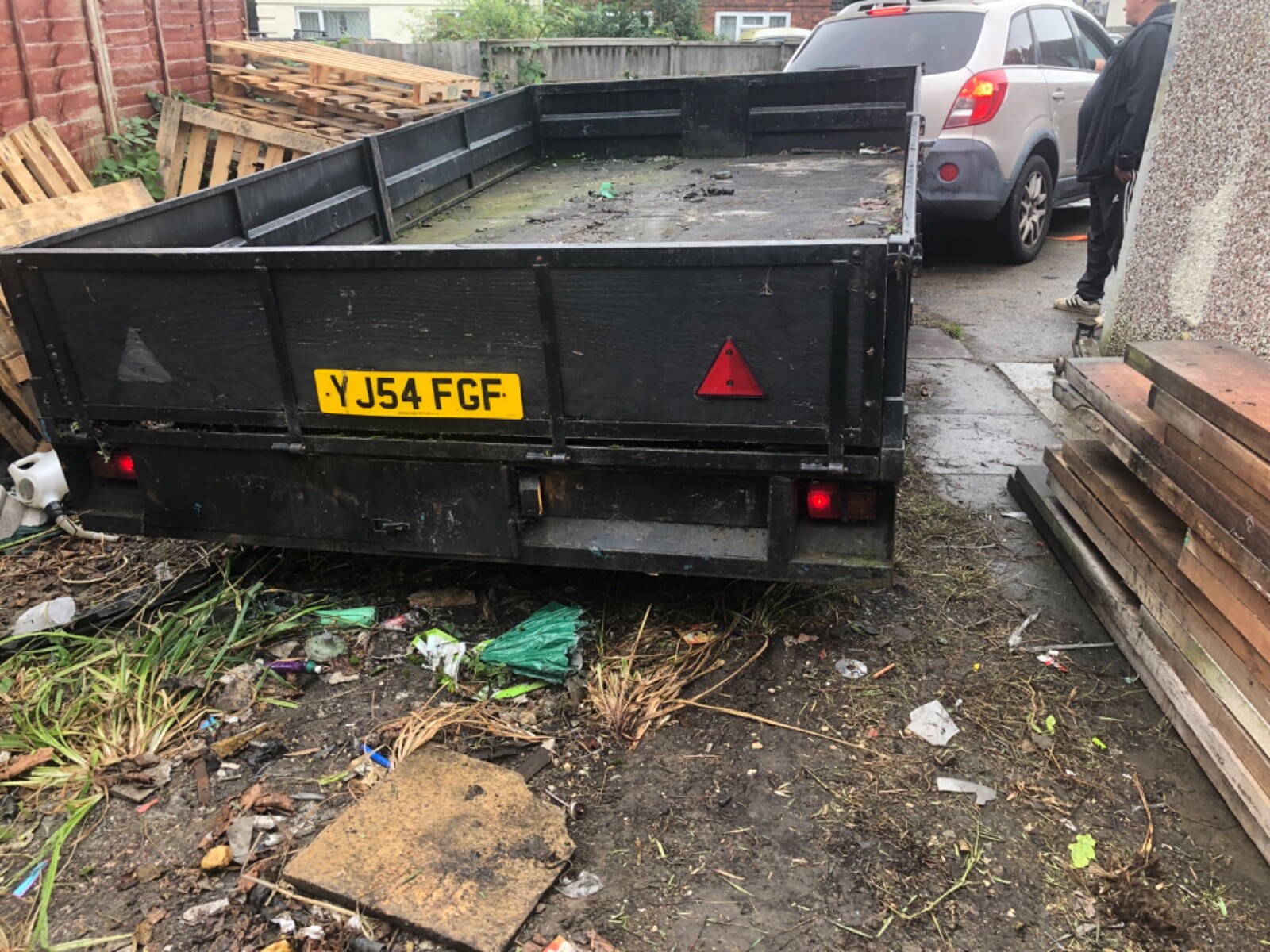 twin axle box trailer used 3.5t drop sides 3,2mt x 2,2mt eBay