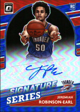 2021-22 Donruss Optic Jeremiah Robinson-Earl Signature Series Holo Auto RC #1/25