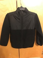 OLD NAVY BOY s Fleece Jacket, SIZE XS 5 , BLACK. Free Ship