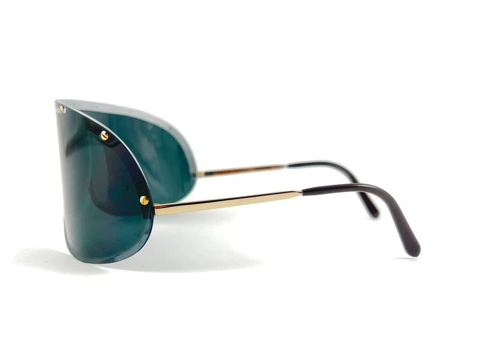 GAFAS DE SOL VINTAGE PORSCHE DESIGN 5640 90 GRIS OSCURO LENTES MONO GRANDES AUSTRIA Foto 4 de 4