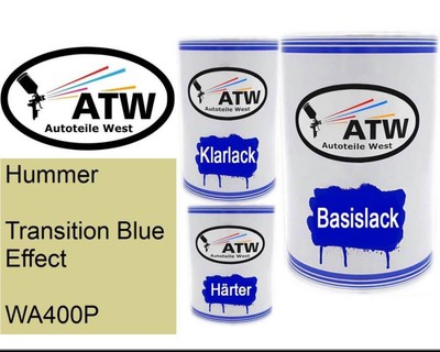Hummer, Transition Blue Effect, WA400P, 500ml Lackdose + 500ml Klarlack + 250ml 