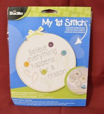 Bucilla My 1st Stitch Embroidery Kit "Everything Happens For A Reason"