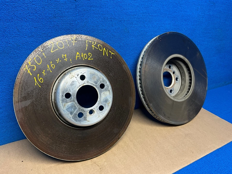 BMW G12 750I 2017-2021 374x36 mm disco de freno delantero rotores un par OEM Foto 2 de 4