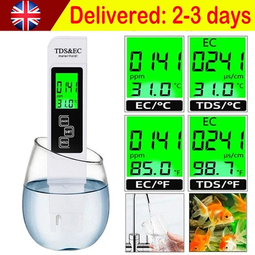 Digital Tester TDS EC PPM Meter Water Purity Hydroponics Water Quality Test Pen - Picture 2 of 15