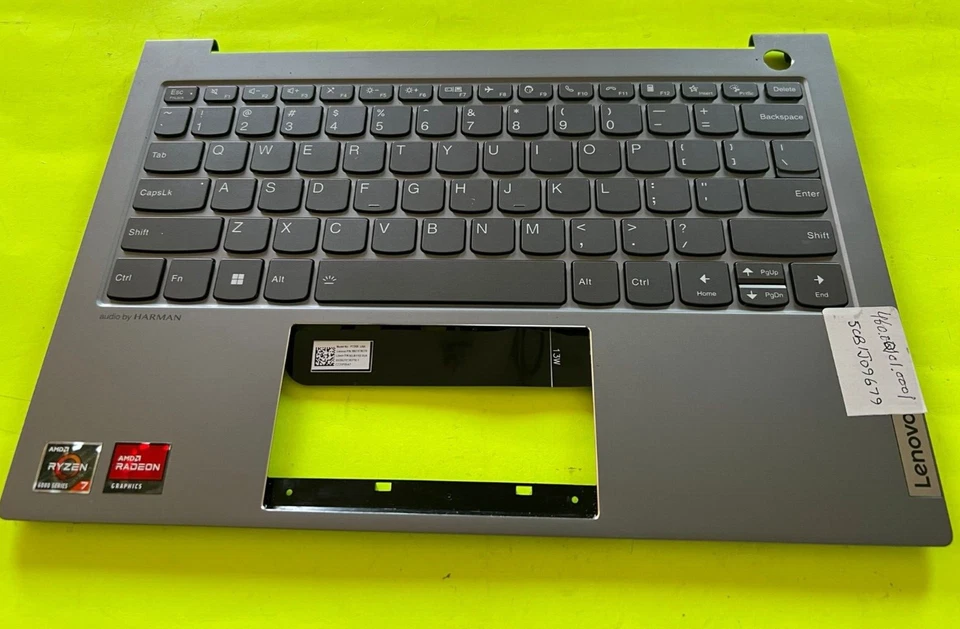 460.0Q101.0001 5CB1J09679 Lenovo Palmrest Top Cover W/Kb Us Bl Artic Grey 13S G4 - Image 2 of 4