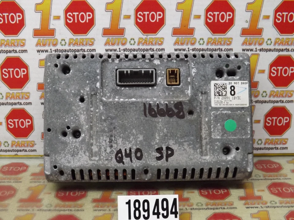 Infiniti Q40 Q60 2015 tablero central 7" navegación pantalla 28091-1by3C OEM Foto 3 de 4