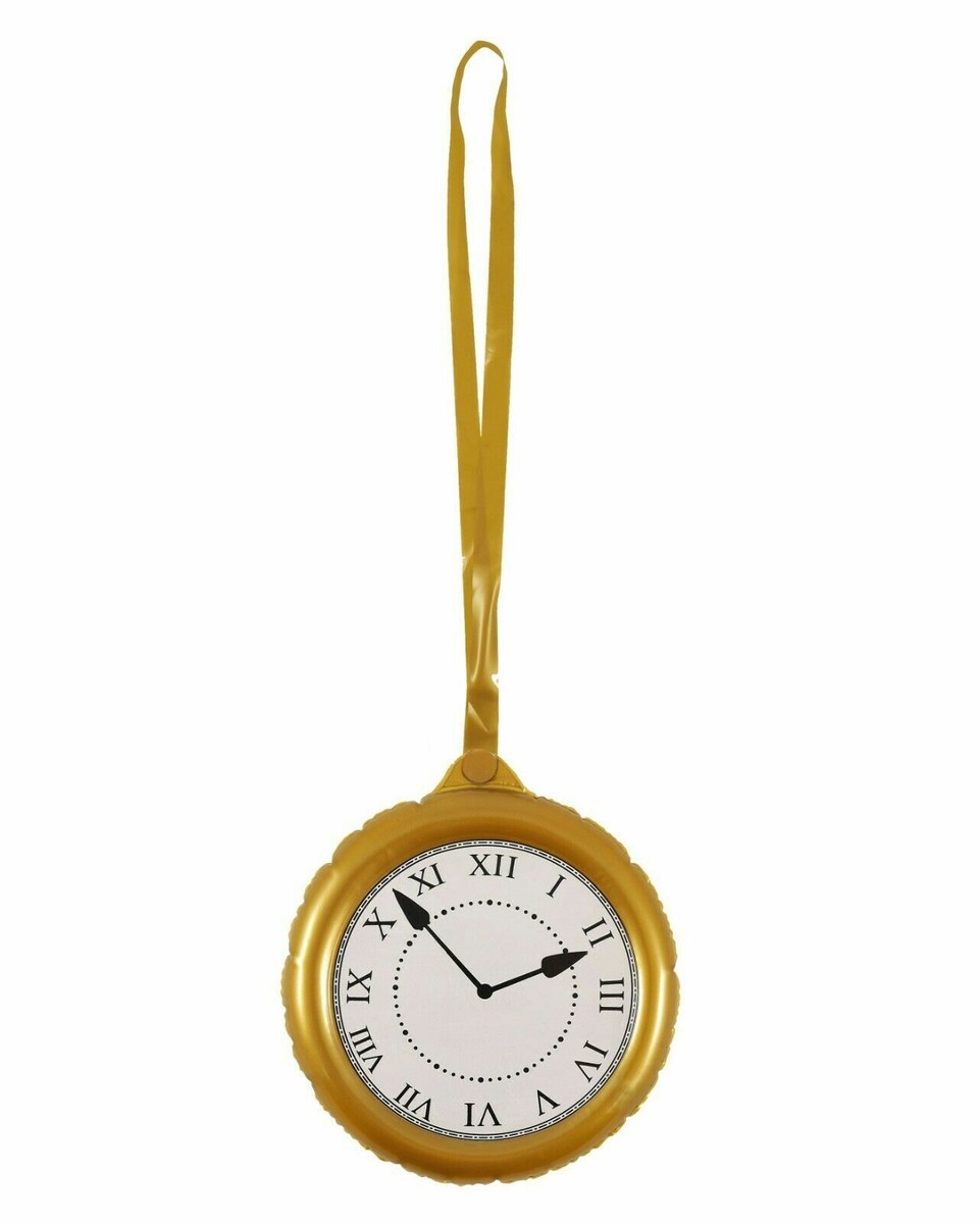 24.5cm INFLATABLE JUMBO MEDALLION REUSABLE CLOCK Giant Pocket Watch Fancy Dress 24.5cm INFLATABLE JUMBO MEDALLION REUSABLE CLOCK Giant Pocket Watch Fancy Dress